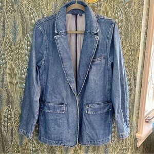 Gap NWT Women’s Denim Blazer, Size Large